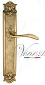 Дверная ручка Venezia на планке PL97 мод. Alessandra (полир. латунь) проходная