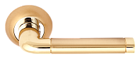 Дверная ручка Vilardi мод. Оливия (матовое золото/золото)
