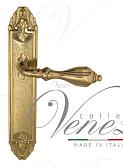 Дверная ручка Venezia на планке PL90 мод. Anafesto (полир. латунь) проходная
