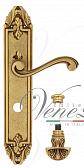 Дверная ручка Venezia на планке PL90 мод. Vivaldi (франц. золото) сантехническая, пово